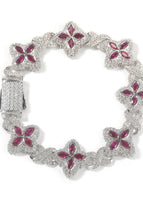 Silver red corundum