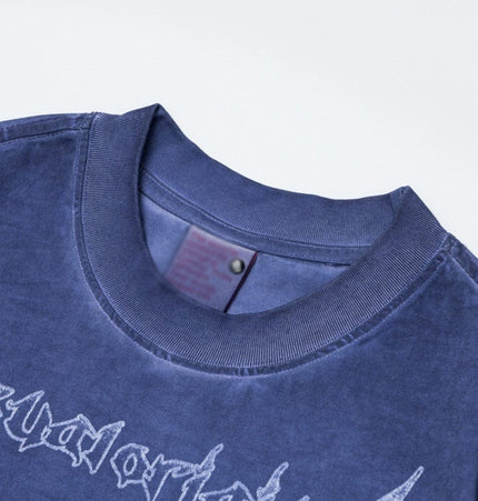 THETLSTUDIO Abstract print T-shirt short sleeve men's top cotton crew neck casual shirt loose summer ins hip hop street trend