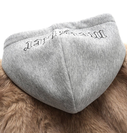 TALKLESSFASHION American Faux Fur Cropped Layered Jacket