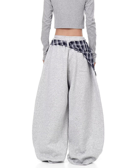 TALKLESSFASHION American ins style Korean trend corset slacks women's autumn loose drape dancing must-have jazz dance scimitar pants