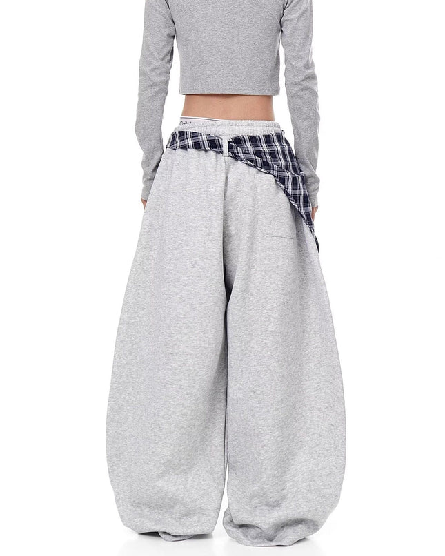 TALKLESSFASHION American ins style Korean trend corset slacks women's autumn loose drape dancing must-have jazz dance scimitar pants
