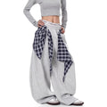 TALKLESSFASHION American ins style Korean trend corset slacks women's autumn loose drape dancing must-have jazz dance scimitar pants