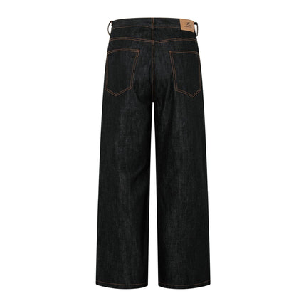TALKLESSFASHION American retro cleanfit straight-leg jeans for men and women, versatile loose and casual, slimming long pants