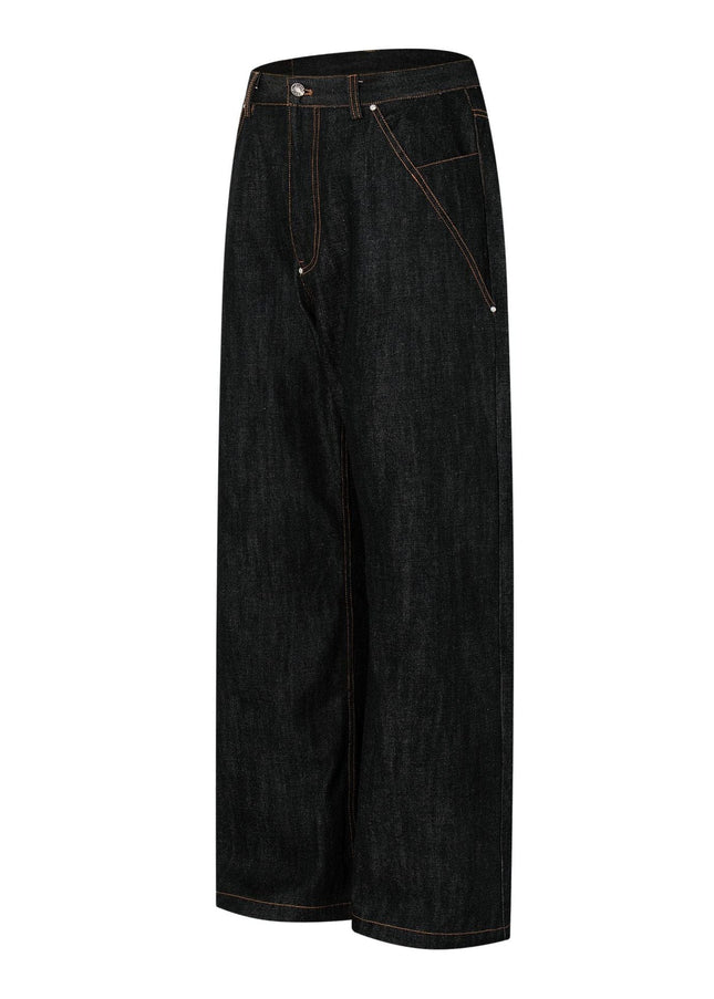 TALKLESSFASHION American retro cleanfit straight-leg jeans for men and women, versatile loose and casual, slimming long pants