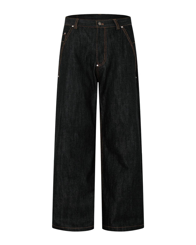 TALKLESSFASHION American retro cleanfit straight-leg jeans for men and women, versatile loose and casual, slimming long pants