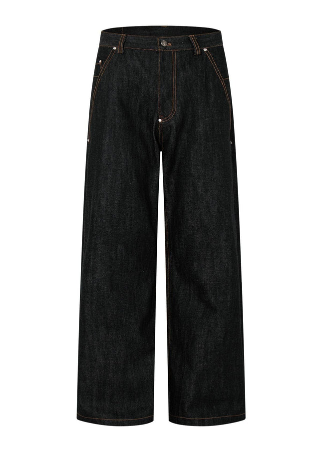 TALKLESSFASHION American retro cleanfit straight-leg jeans for men and women, versatile loose and casual, slimming long pants