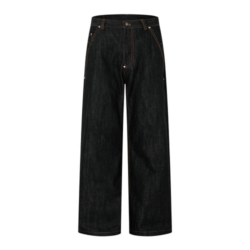 THETLSTUDIO American retro cleanfit straight-leg jeans for men and women, versatile loose and casual, slimming long pants