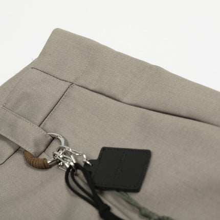 TALKLESSFASHION American Retro Drapy Pleated Suit Pants