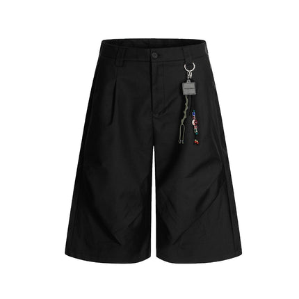 TALKLESSFASHION American Retro Drapy Pleated Suit Pants