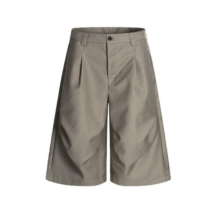 TALKLESSFASHION American Retro Drapy Pleated Suit Pants