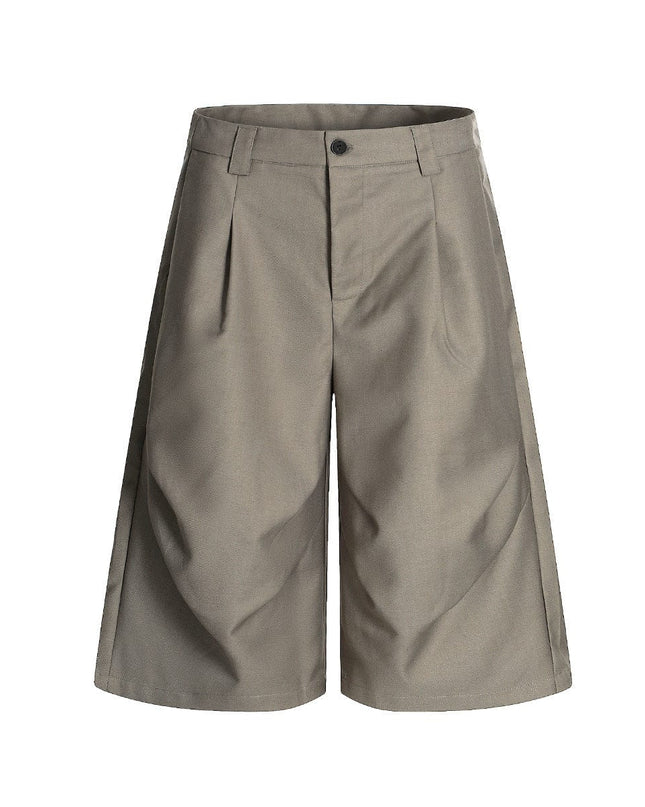 TALKLESSFASHION American Retro Drapy Pleated Suit Pants