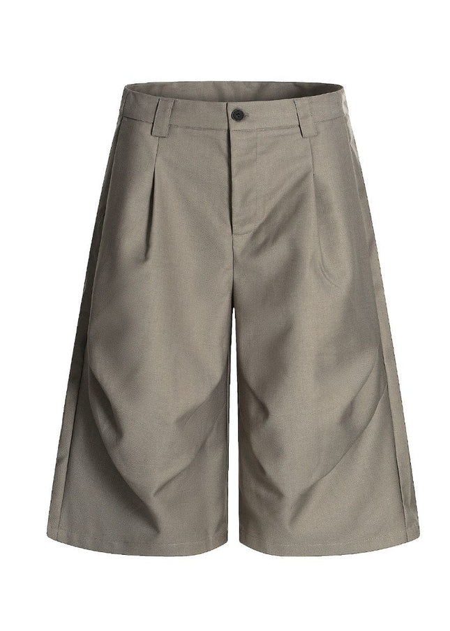TALKLESSFASHION American Retro Drapy Pleated Suit Pants