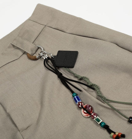TALKLESSFASHION American Retro Drapy Pleated Suit Pants