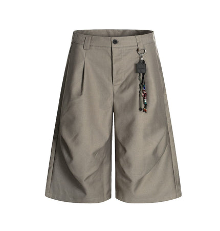TALKLESSFASHION American Retro Drapy Pleated Suit Pants