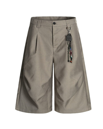 TALKLESSFASHION American Retro Drapy Pleated Suit Pants