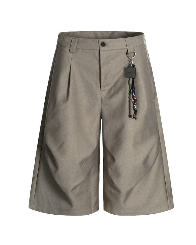 TALKLESSFASHION American Retro Drapy Pleated Suit Pants