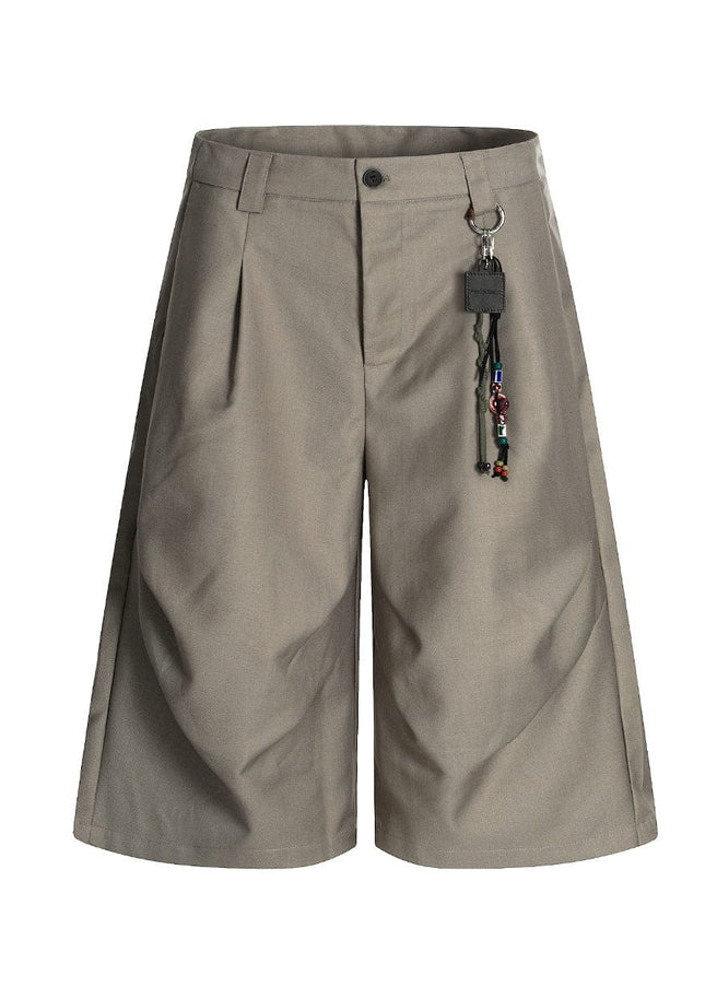TALKLESSFASHION American Retro Drapy Pleated Suit Pants