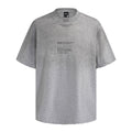 TALKLESSFASHION American retro half-spray abrasion wash design sense short sleeve T-shirt for men and women street fashion brand hip-hop loose body shirt