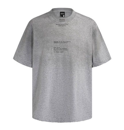 THETLSTUDIO American retro half-spray abrasion wash design sense short sleeve T-shirt for men and women street fashion brand hip-hop loose body shirt