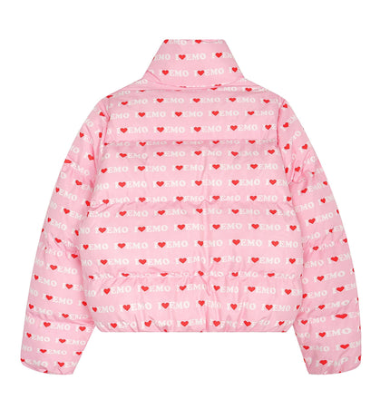 TALKLESSFASHION American Retro Love Letters Cropped Puffer