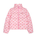 TALKLESSFASHION American Retro Love Letters Cropped Puffer