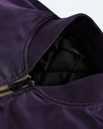 TALKLESSFASHION American Retro Padded Bomber Jacket