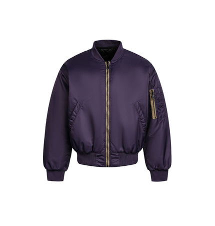 TALKLESSFASHION American Retro Padded Bomber Jacket
