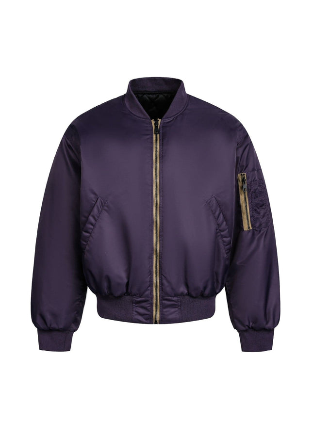 TALKLESSFASHION American Retro Padded Bomber Jacket