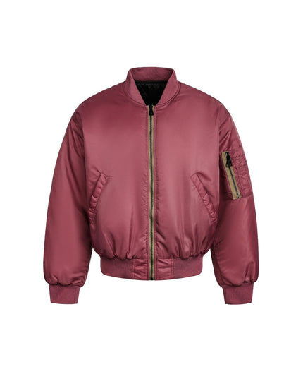 TALKLESSFASHION American Retro Padded Bomber Jacket