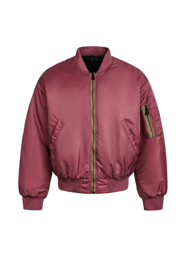 TALKLESSFASHION American Retro Padded Bomber Jacket