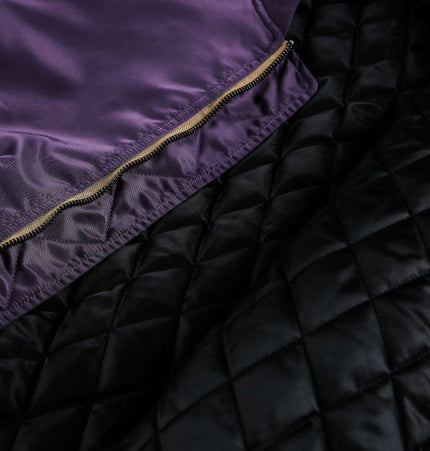 TALKLESSFASHION American Retro Padded Bomber Jacket