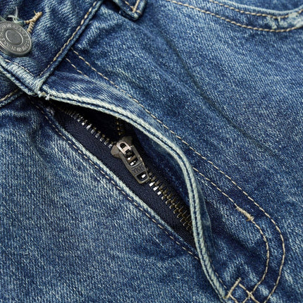 TALKLESSFASHION American retro silhouette scimitar jeans--2122