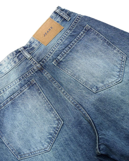 TALKLESSFASHION American retro silhouette scimitar jeans--2122