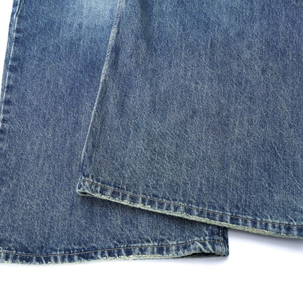 TALKLESSFASHION American retro silhouette scimitar jeans--2122