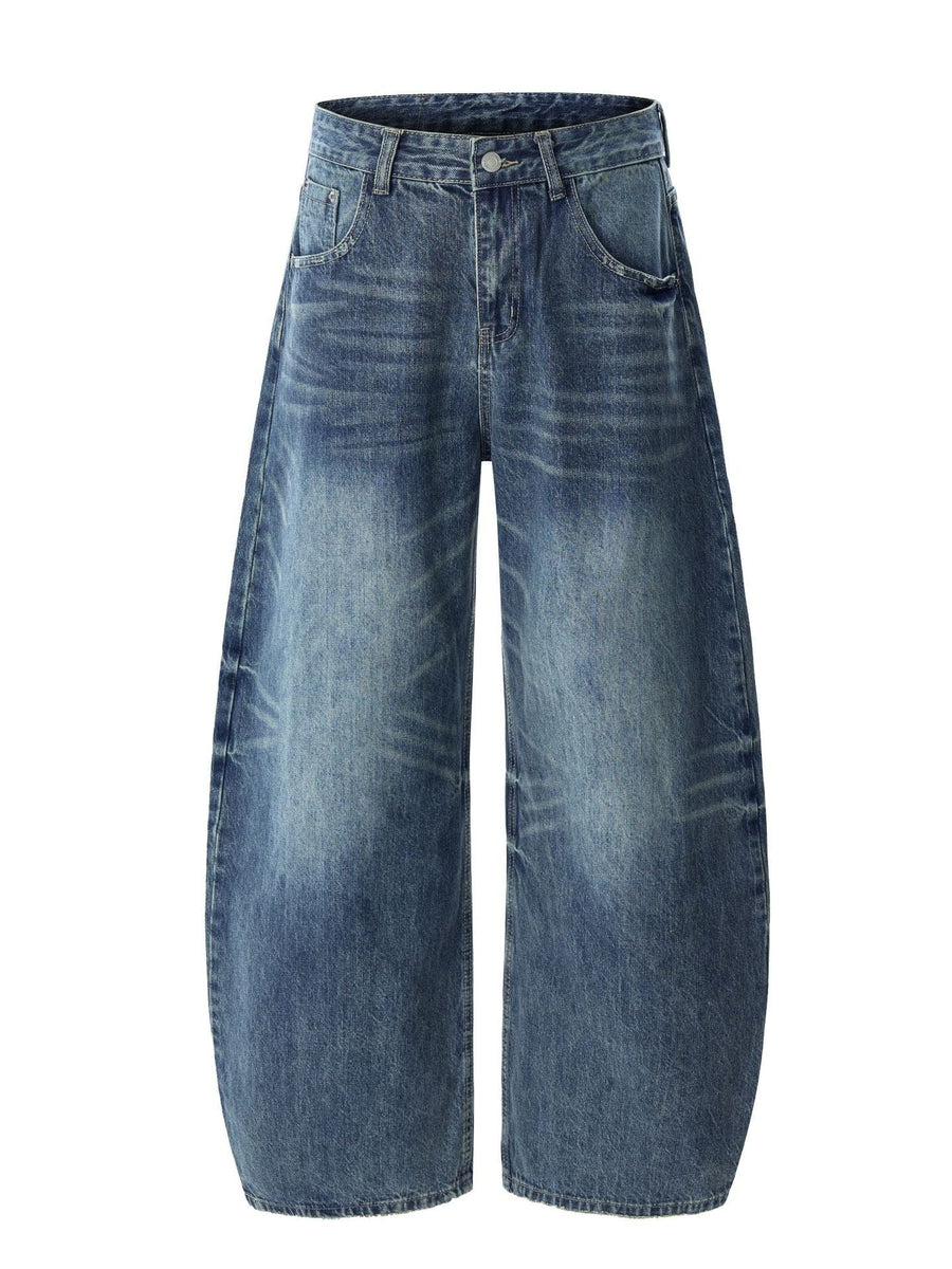 THETLSTUDIO American retro silhouette scimitar jeans--2122