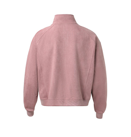 THETLSTUDIO American trendy brand suede three-dimensional embroidery double-ended zipper jacket men's and women's autumn and winter trendy loose casual cropped jackets