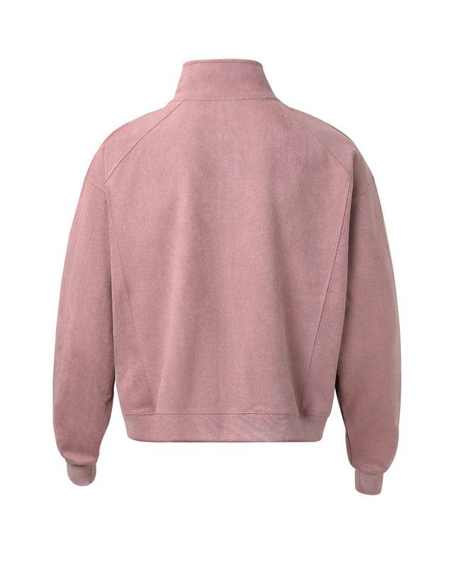 TALKLESSFASHION American trendy brand suede three-dimensional embroidery double-ended zipper jacket men's and women's autumn and winter trendy loose casual cropped jackets