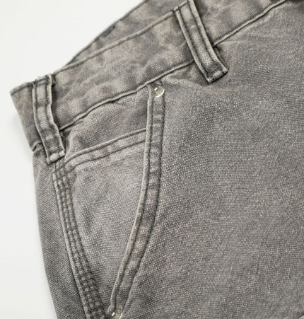 THETLSTUDIO American wasteland style distressed jeans men deconstruct niche design loose straight wide-leg cargo pants women