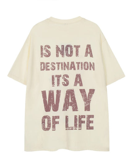 TALKLESSFASHION Apricot / L TALKLESS Way of Life T-Shirt---2560