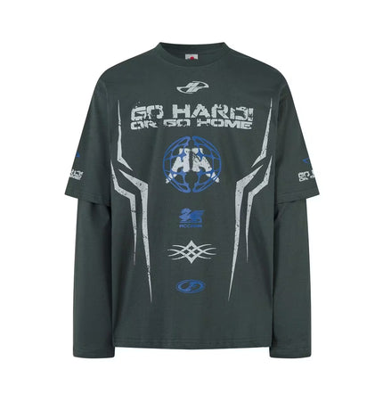 THETLSTUDIO Attached Two-Piece Hybrid Tee