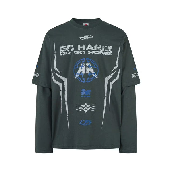 Attached Two-Piece Hybrid Tee