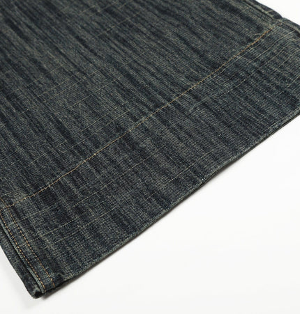 THETLSTUDIO Bamboo Texture Wide-Leg Jeans