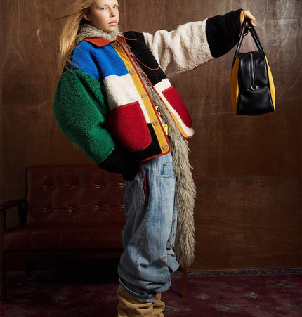 THETLSTUDIO Bauhaus Geometric Lambswool Jacket