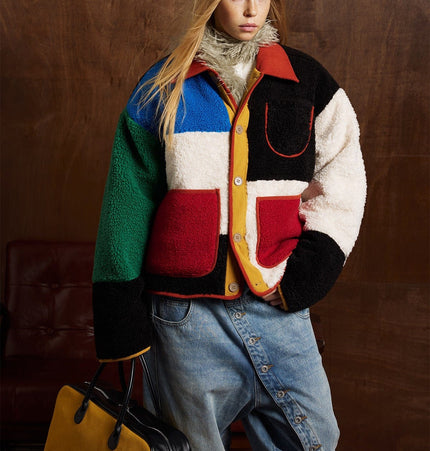 THETLSTUDIO Bauhaus Geometric Lambswool Jacket