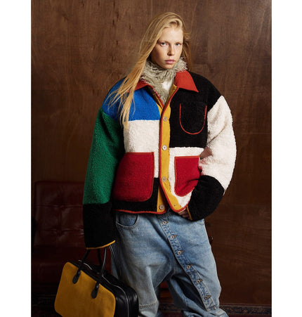 THETLSTUDIO Bauhaus Geometric Lambswool Jacket