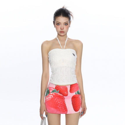 TALKLESSFASHION BIGGOLD sexy hot girl halterneck strap bandeau vest women's summer pure desire vacation style slimming sleeveless top