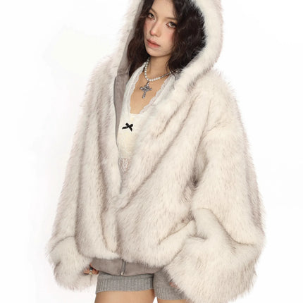TALKLESSFASHION BIGGOLD suede reversible eco-friendly fur cotton jacket women's winter thickened warm flight jacket tide