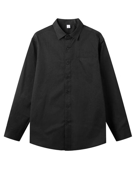 TALKLESSFASHION Black / 2XL One Color Long Sleeve Shirt—1802