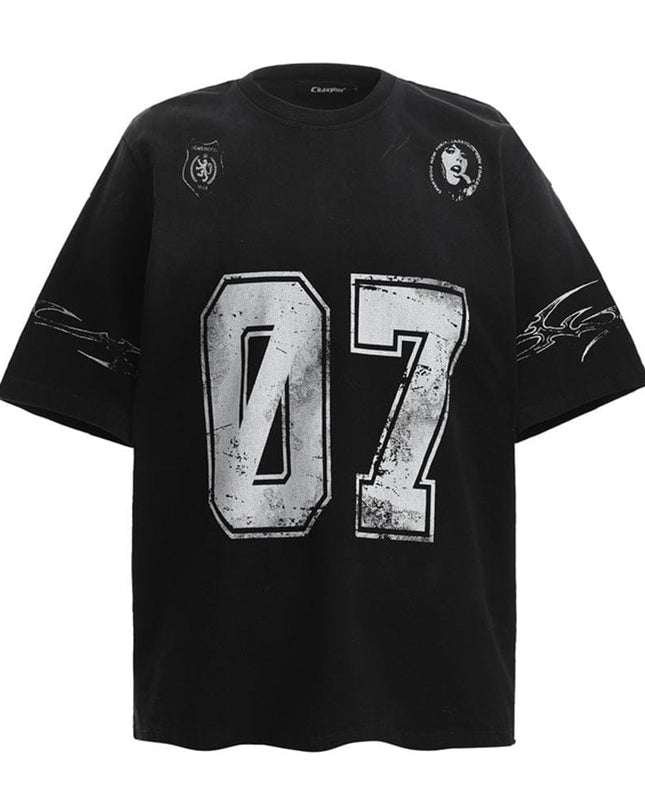 TALKLESSFASHION Black / L TALKLESS: No 7  T-shirt ---9117