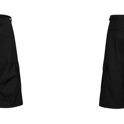 TALKLESSFASHION BLACKLISTS American cleanfit pleated wide-leg cropped trousers men's and women's high-quality handsome cargo shorts